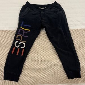Opening Ceremony Black Joggers with Multicolor Logo